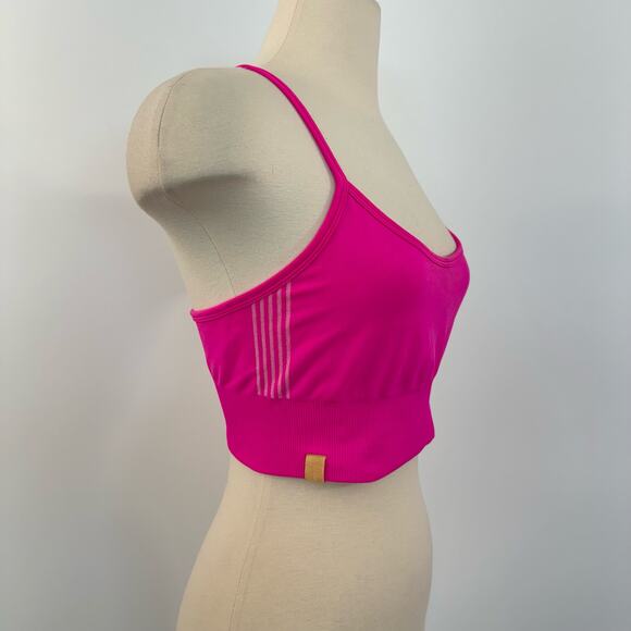 Monreal London Bralette Stretch Cut-Out Back Crop Top Fuchsia Pink | Size M/L - Picture 3 of 10